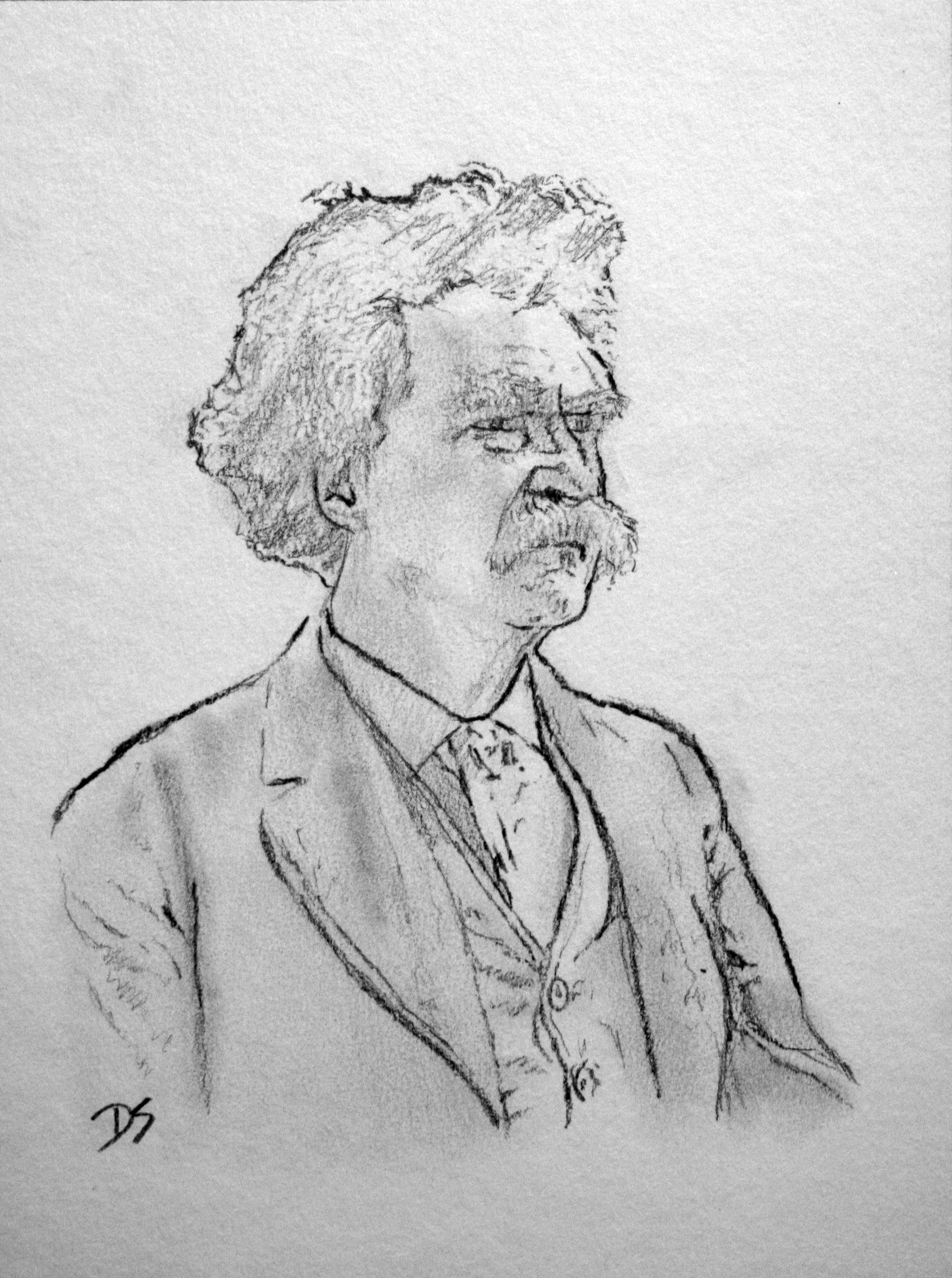 Mark Twain Drawing Image