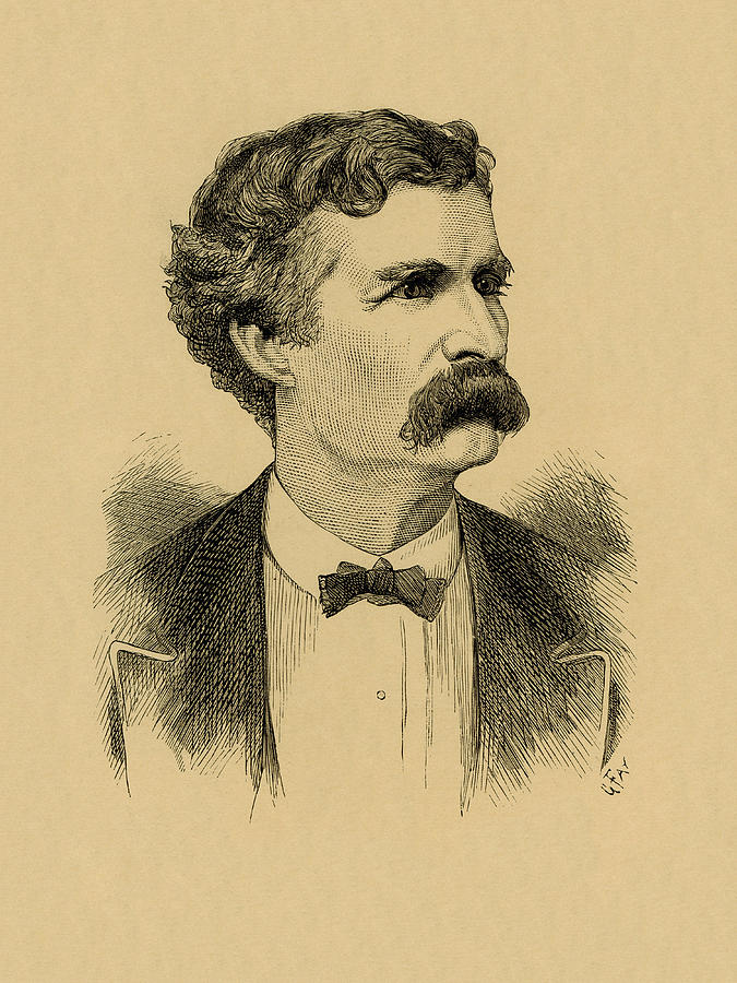 Mark Twain Drawing Photo