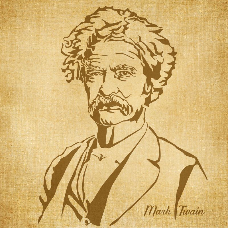 Mark Twain Drawing Pic