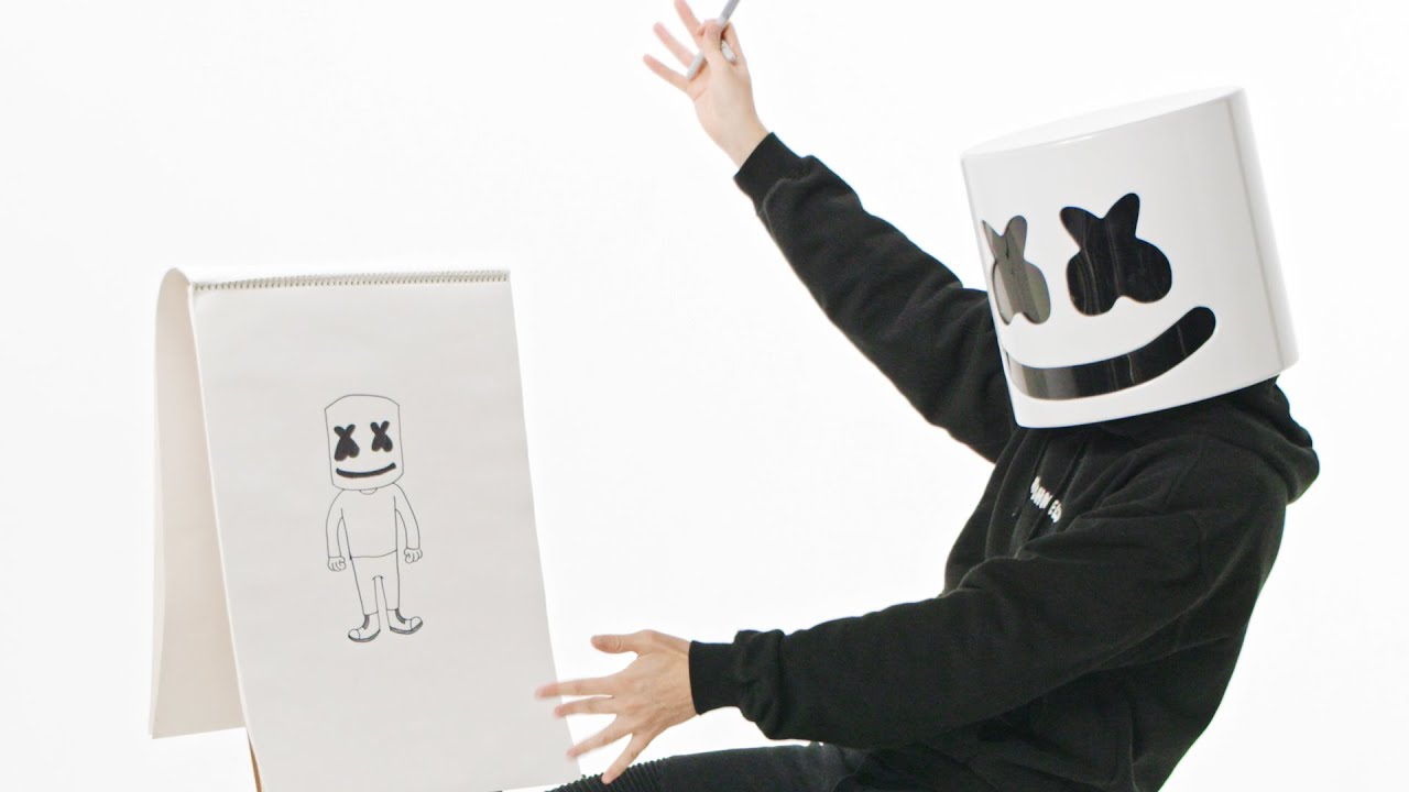 Marshmello Art Drawing