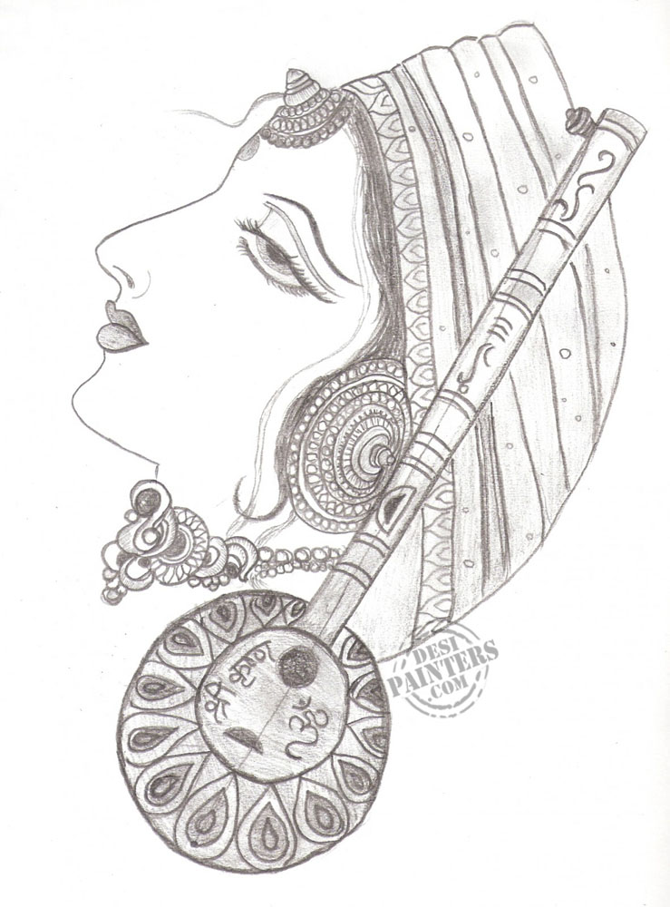 Meera Drawing Sketch