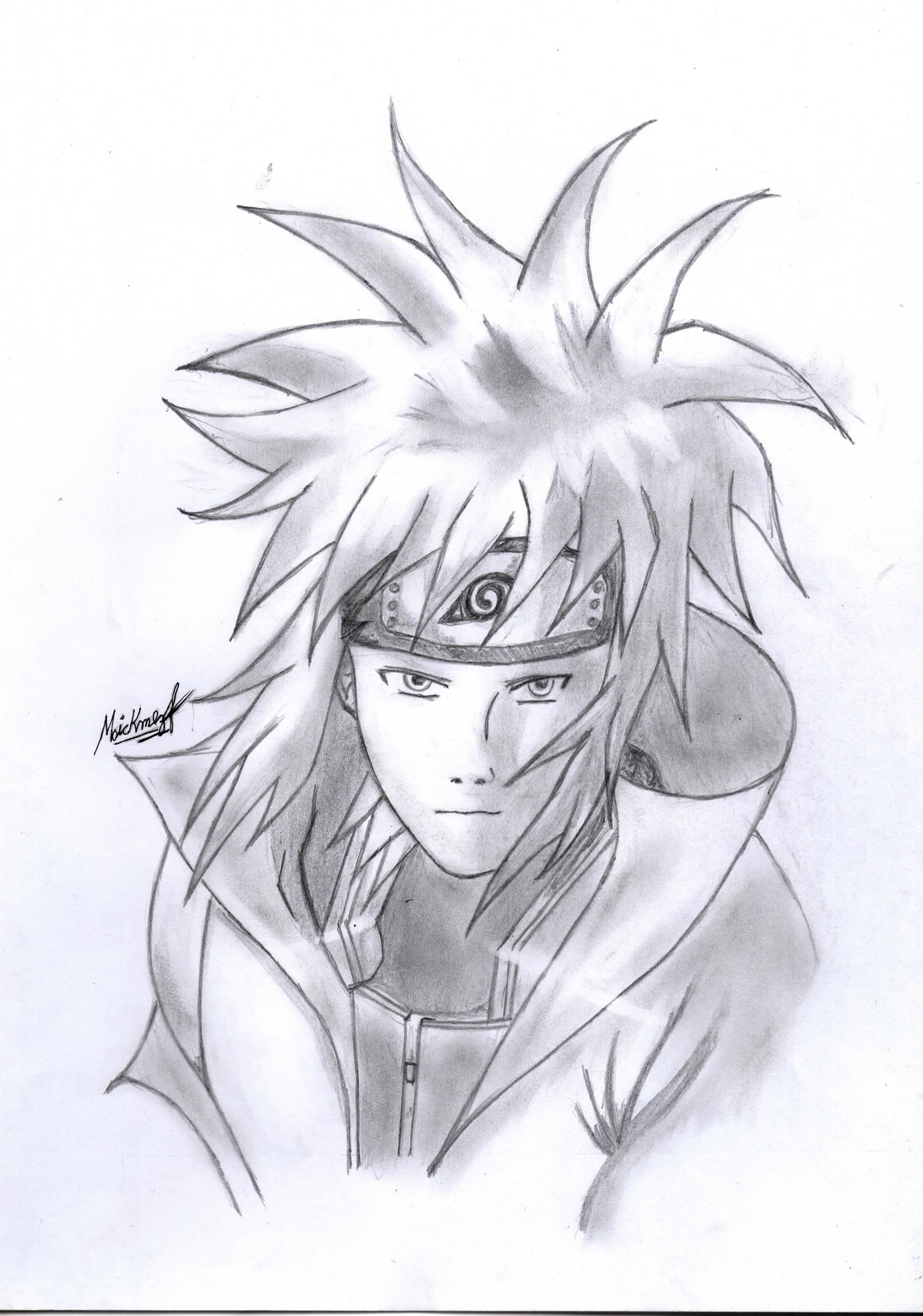 Minato Namikaze Drawing Beautiful Image