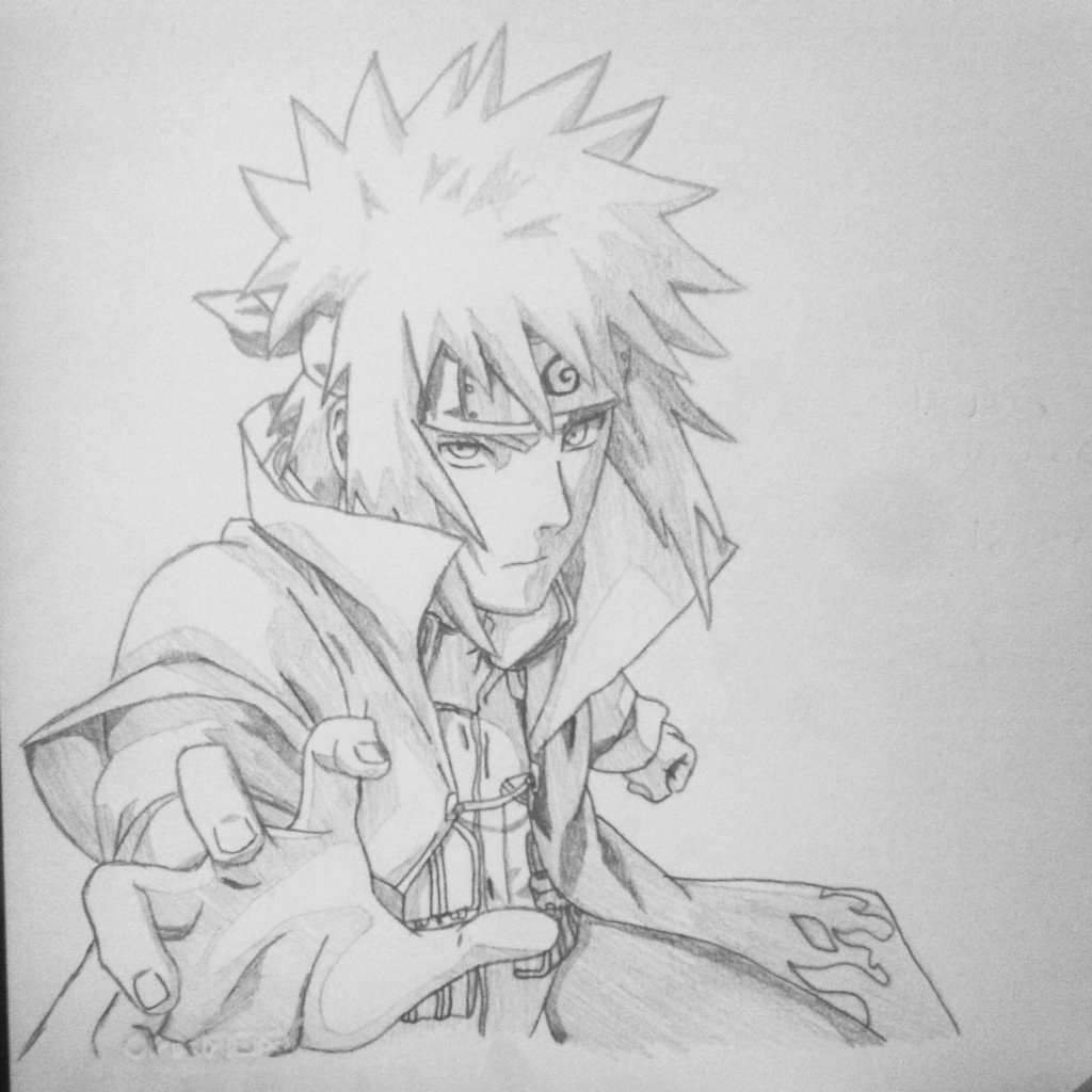 Minato Namikaze Drawing Photo