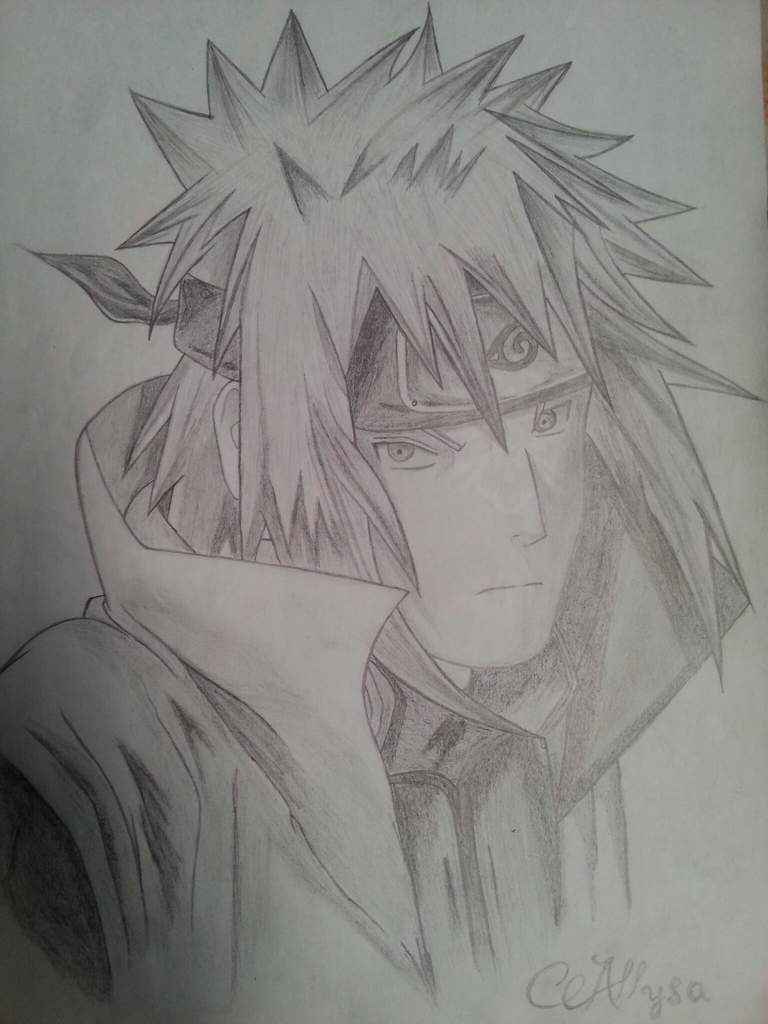 Minato Namikaze Drawing Sketch