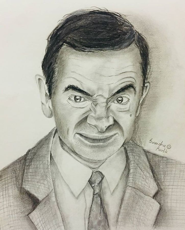 Mr. Bean Drawing Art