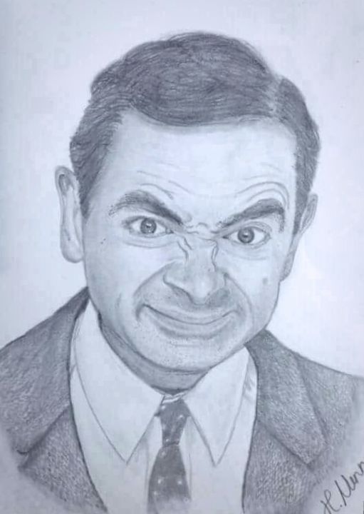 Mr. Bean Drawing Beautiful Image
