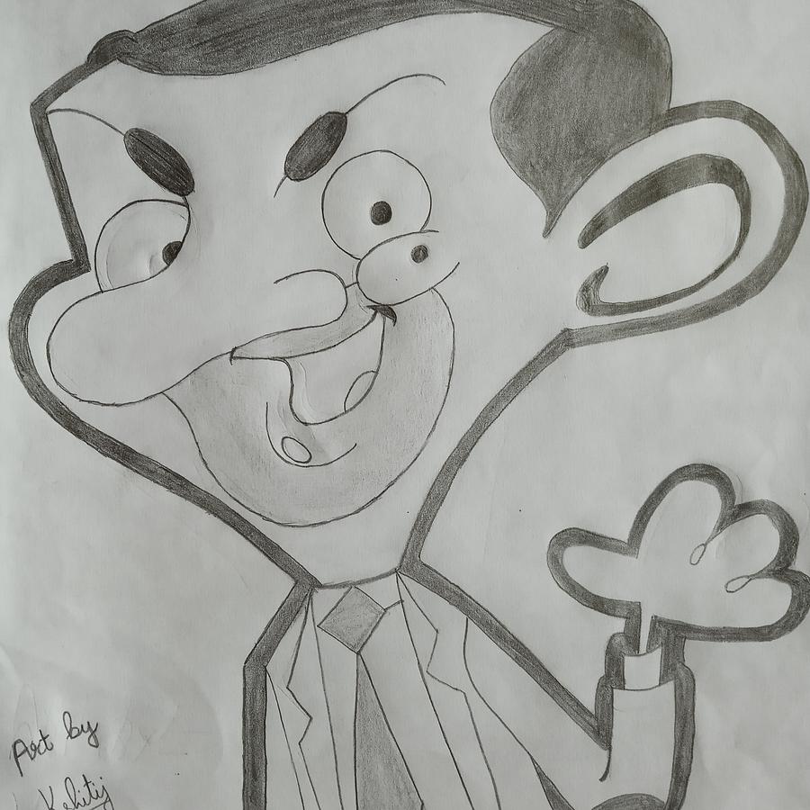 Mr. Bean Drawing High-Quality