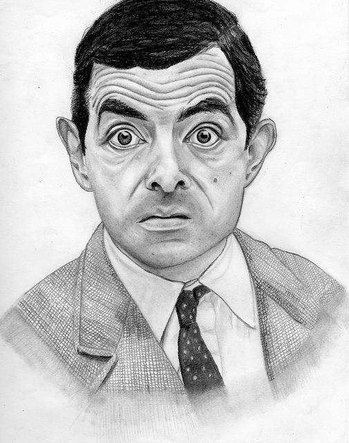 Mr. Bean Drawing Photo