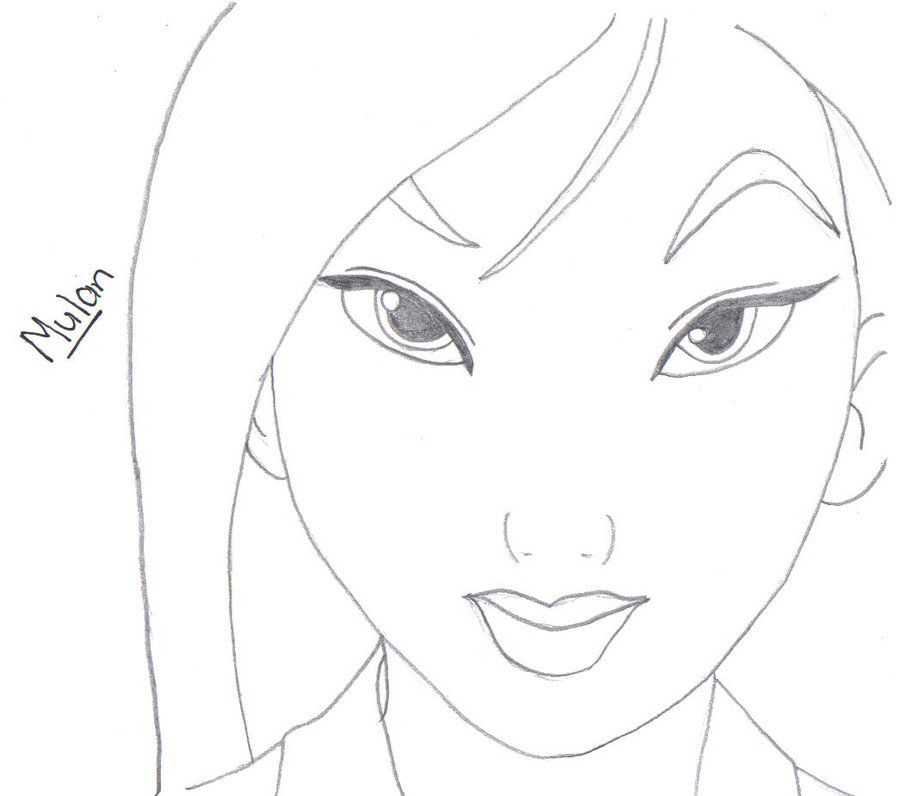 Mulan Drawing Picture