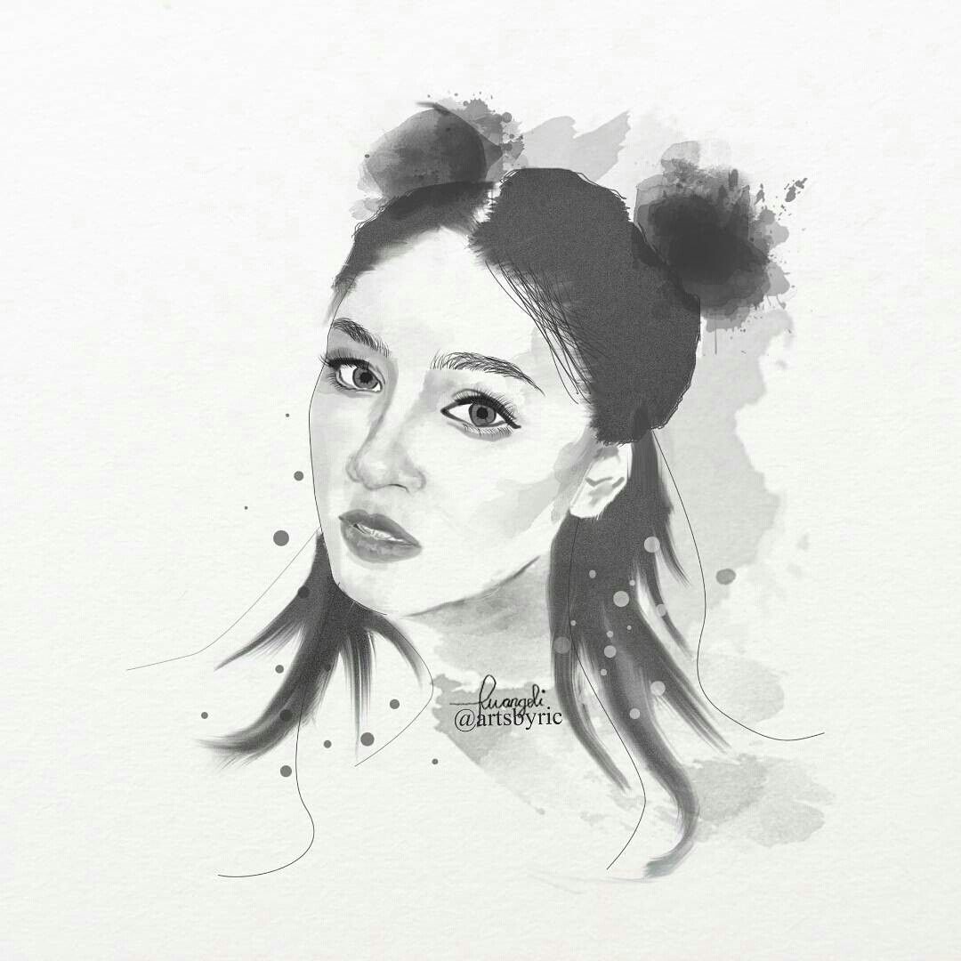 Nadine Lustre Drawing Photo