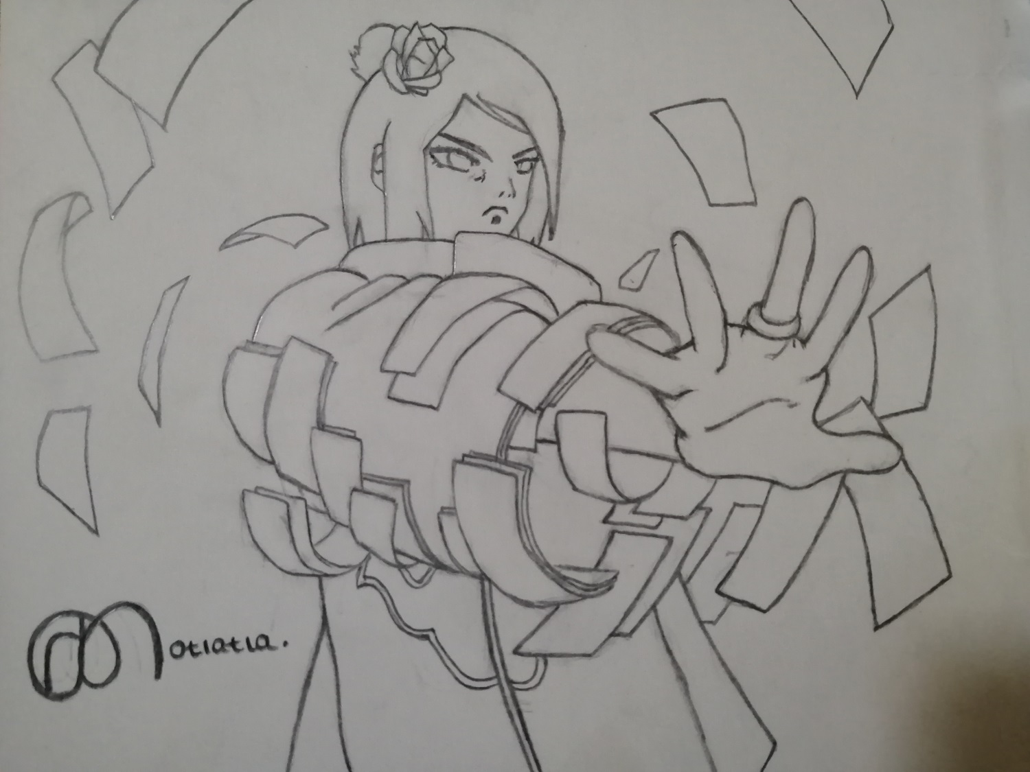 Neo Motlatla’s Konan Of The Akatsuki Art Anime Drawing