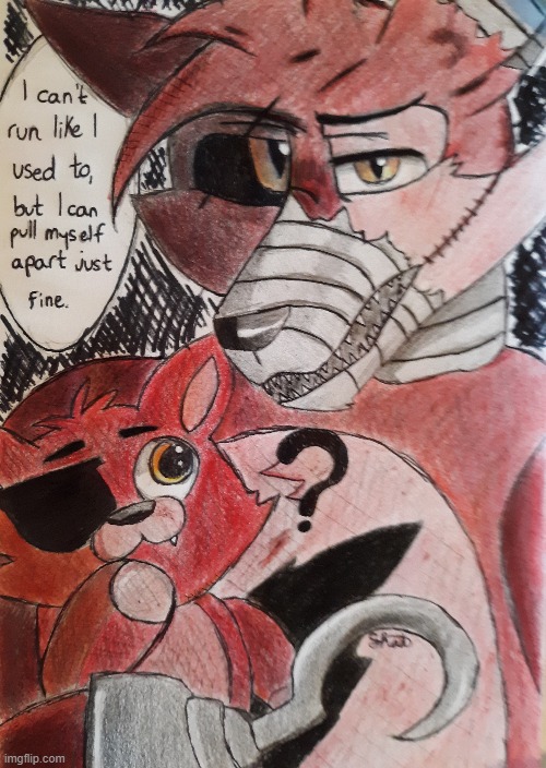 Nightmare Foxy Drawing Realistic