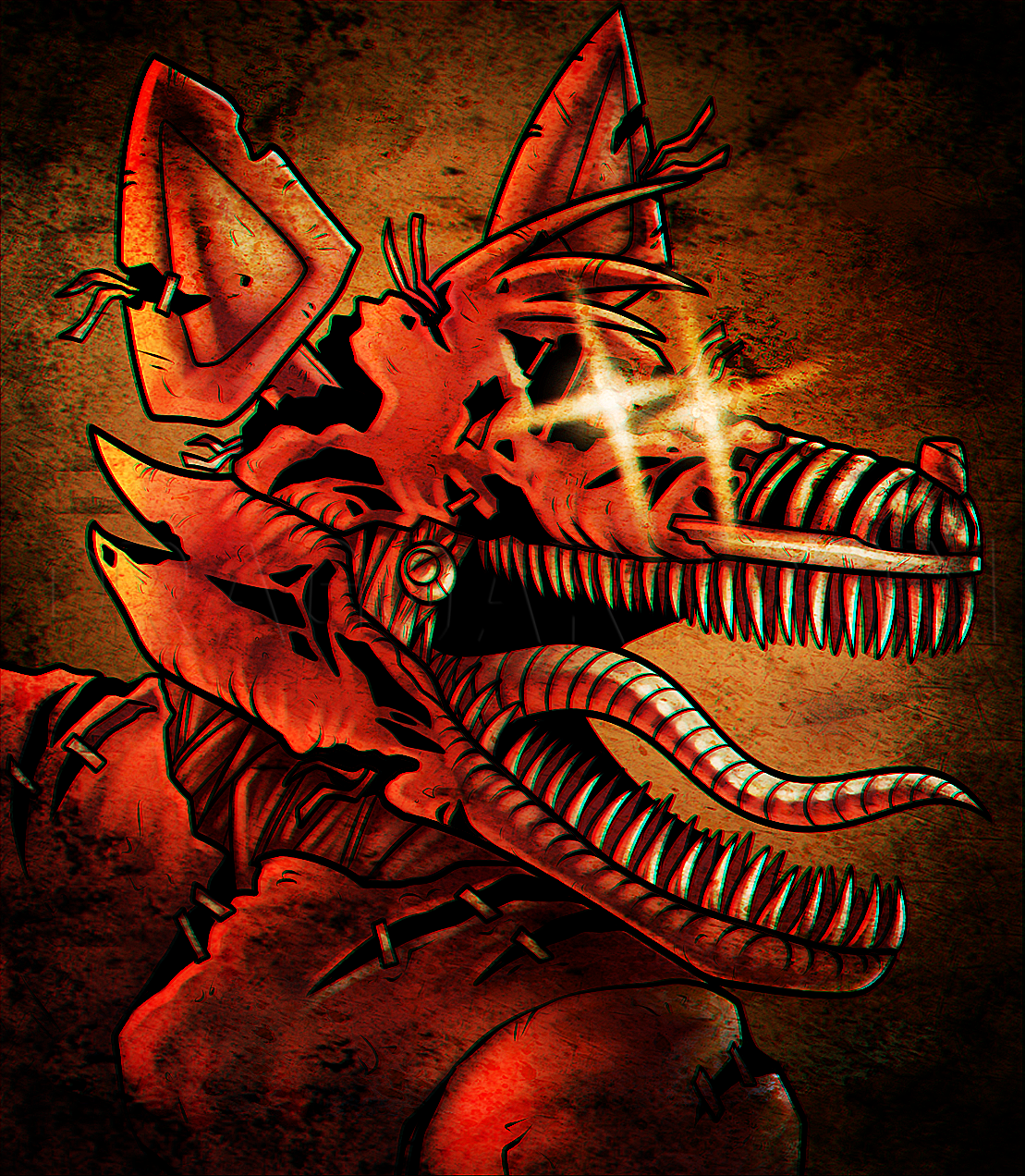 Nightmare Foxy Drawing