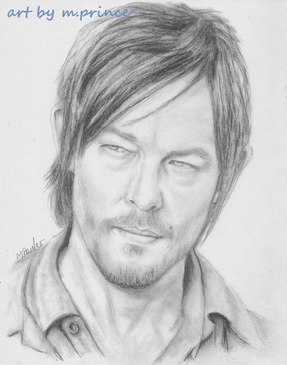 Norman Reedus Drawing Creative Art