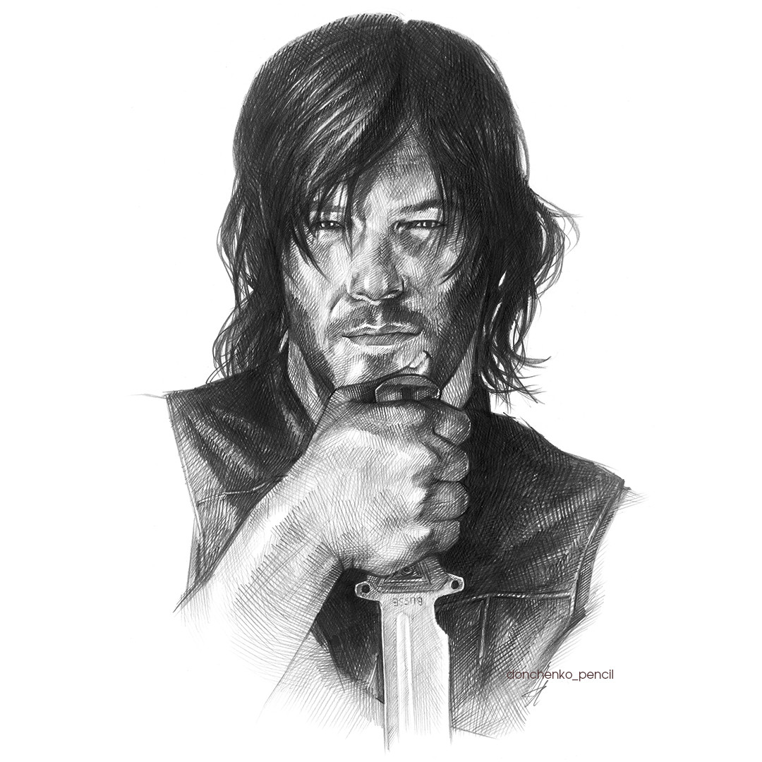 Norman Reedus Drawing Photo