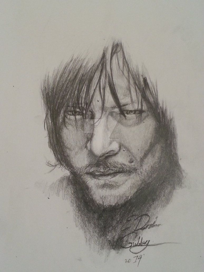 Norman Reedus Drawing Pic