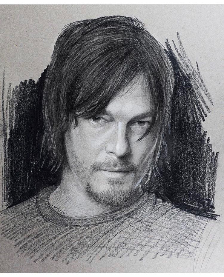 Norman Reedus Drawing Picture