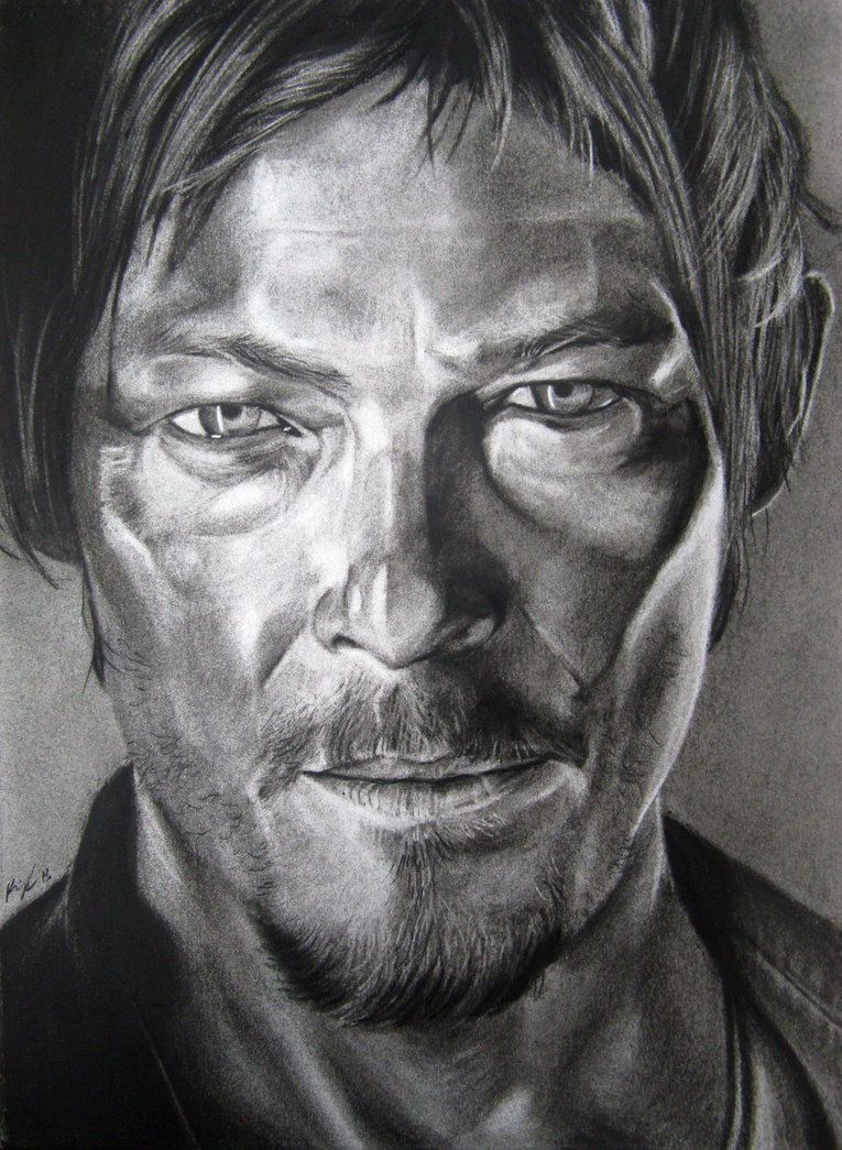 Norman Reedus Drawing Pictures