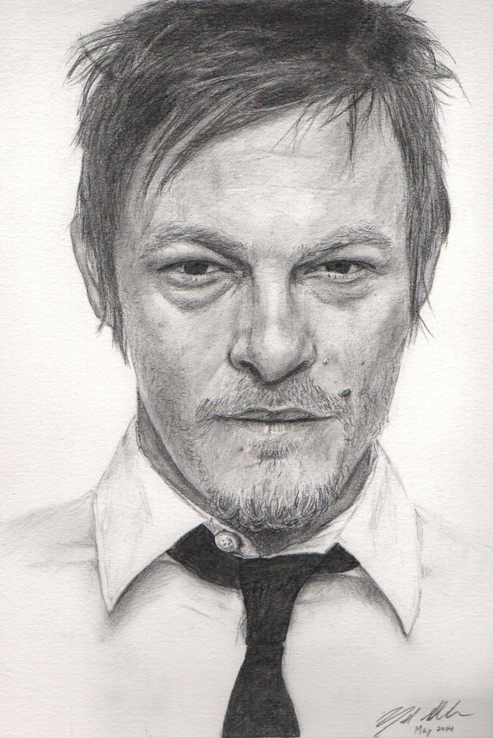 Norman Reedus Drawing Realistic