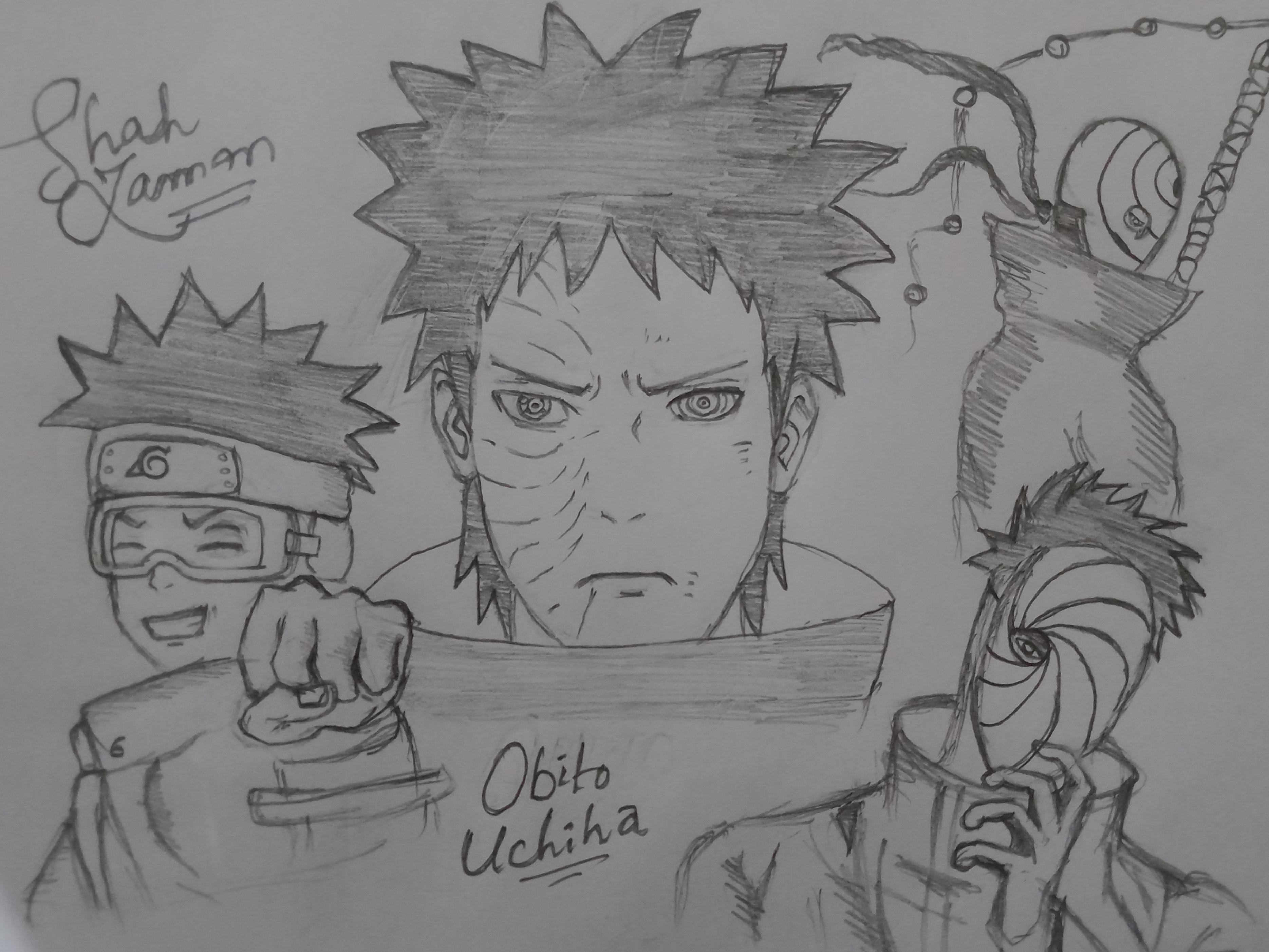 Obito Uchiha Drawing Realistic