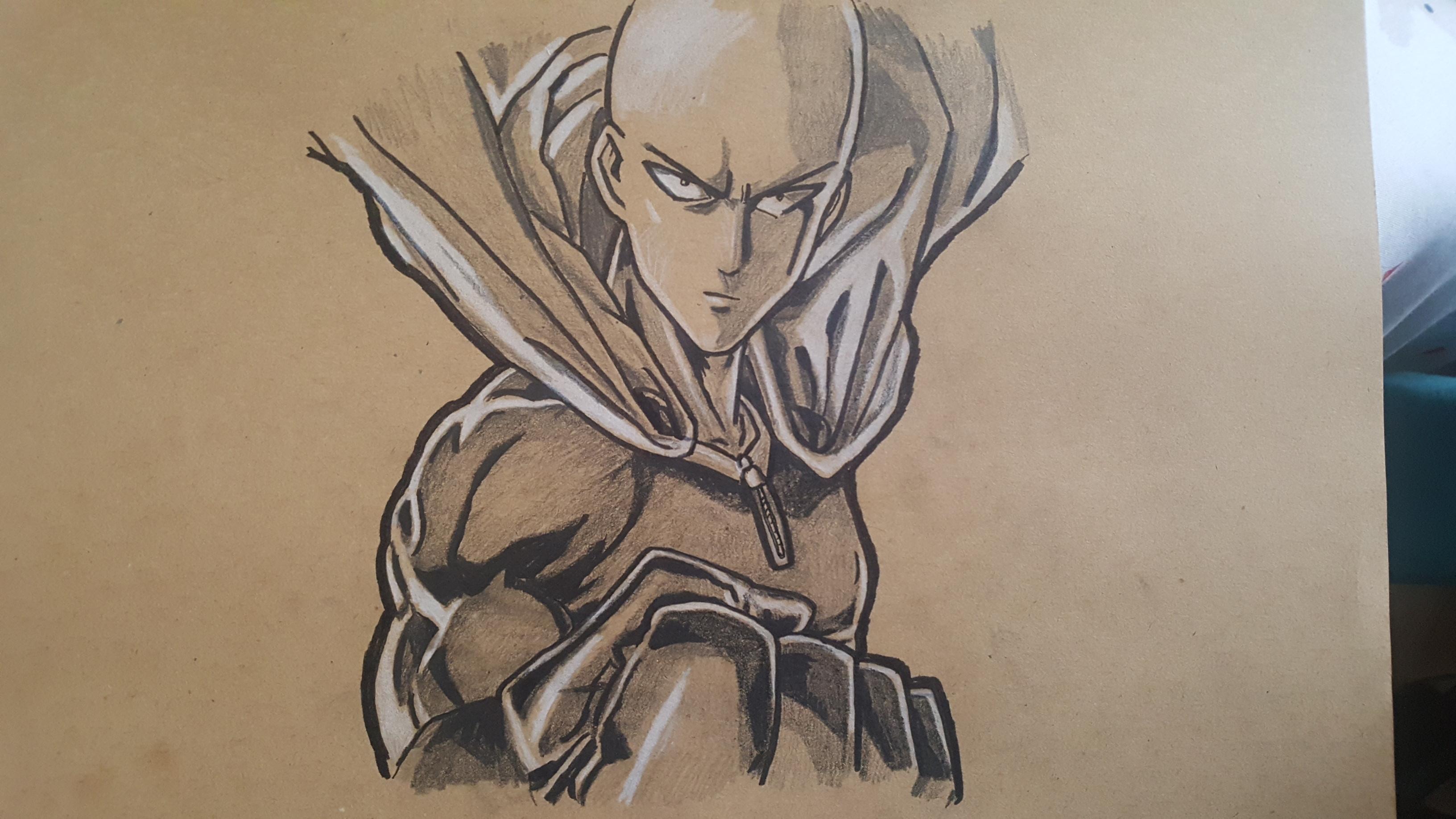 One Punch Man Art Drawing