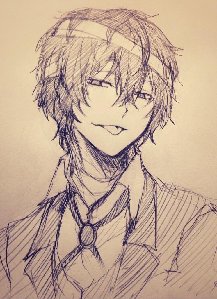 Osamu Dazai Drawing Beautiful Art