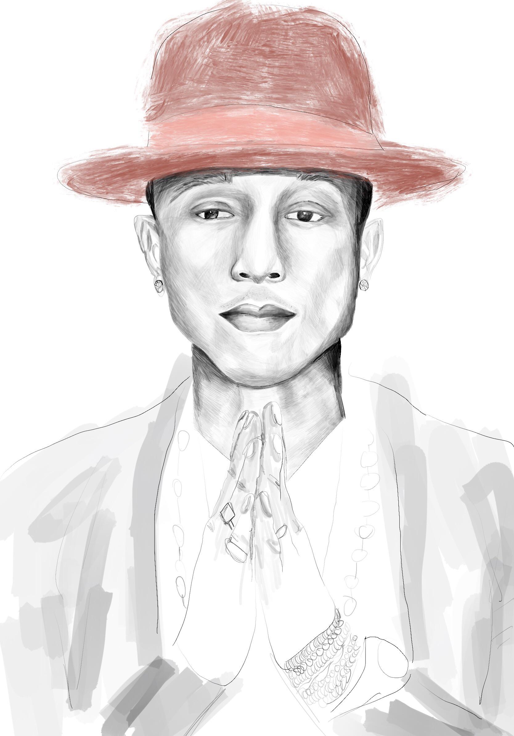 Pharrell Williams Drawing Pics