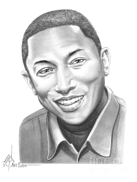 Pharrell Williams Drawing Sketch