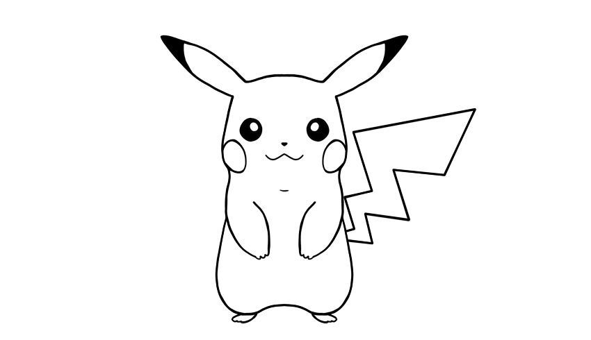 Pikachu Drawing High-Quality