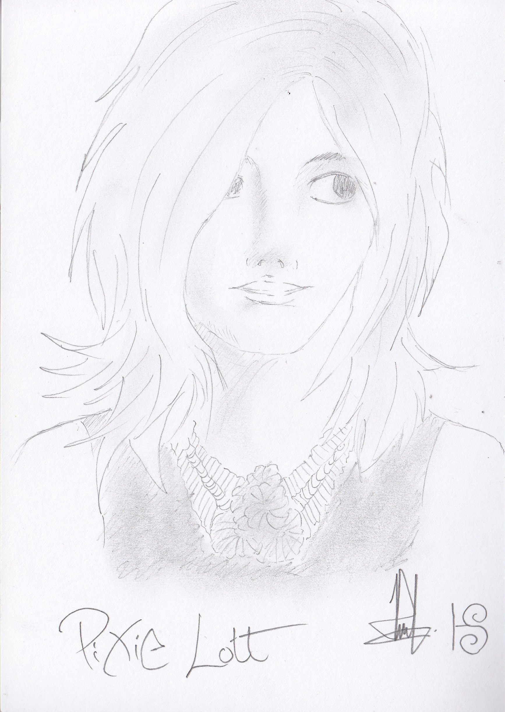 Pixie Lott Drawing Photo