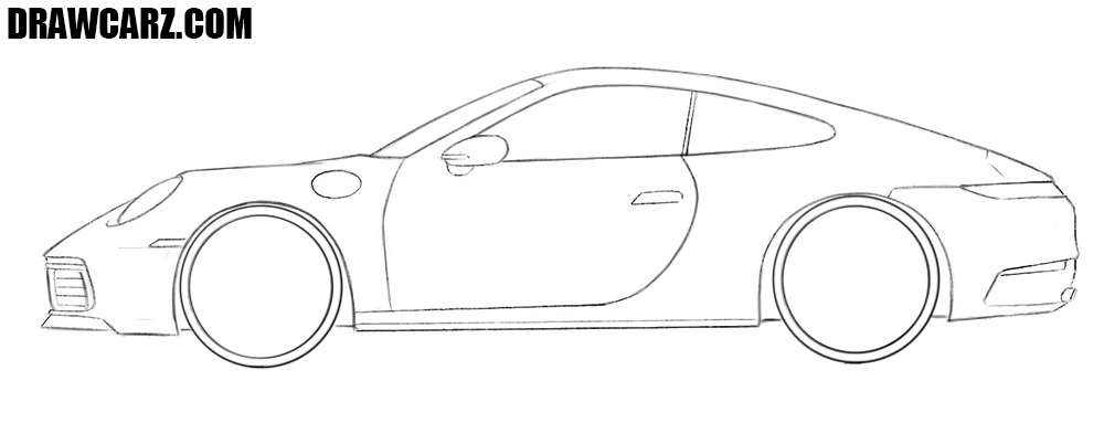 Porsche Art Drawing