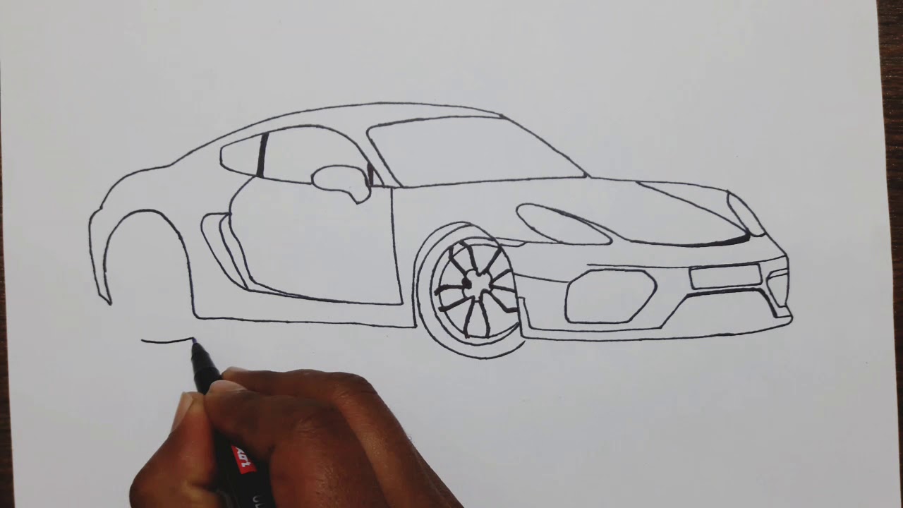 Porsche Drawing Creative Art