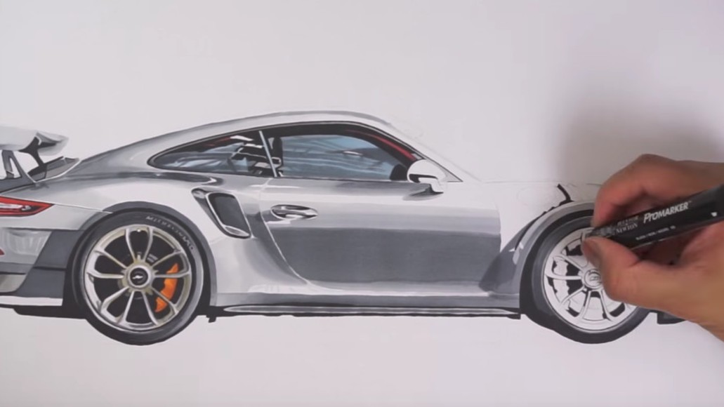 Porsche Drawing Images