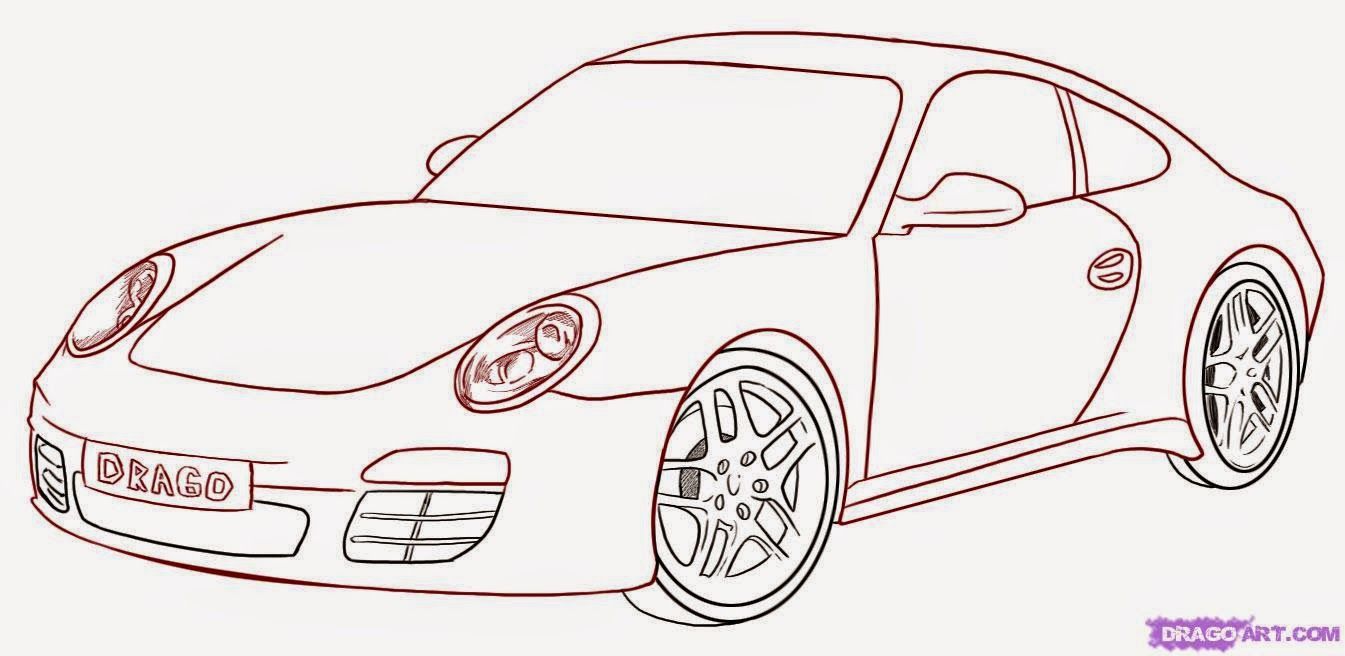 Porsche Drawing Photo