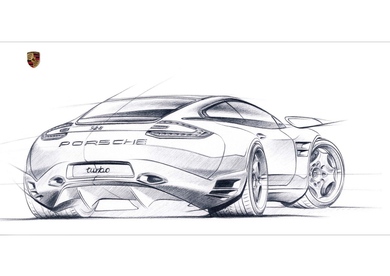 Porsche Drawing Photos
