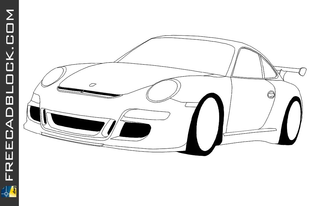 Porsche Drawing Pic