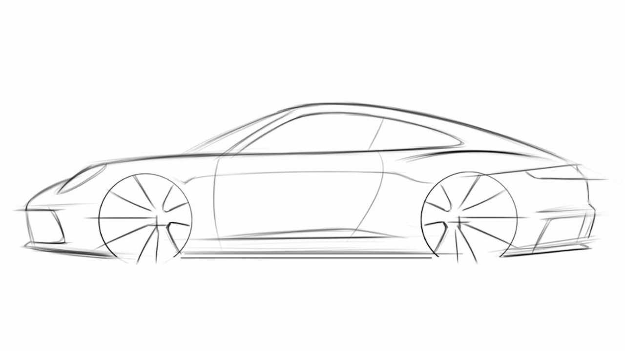 Porsche Drawing Picture