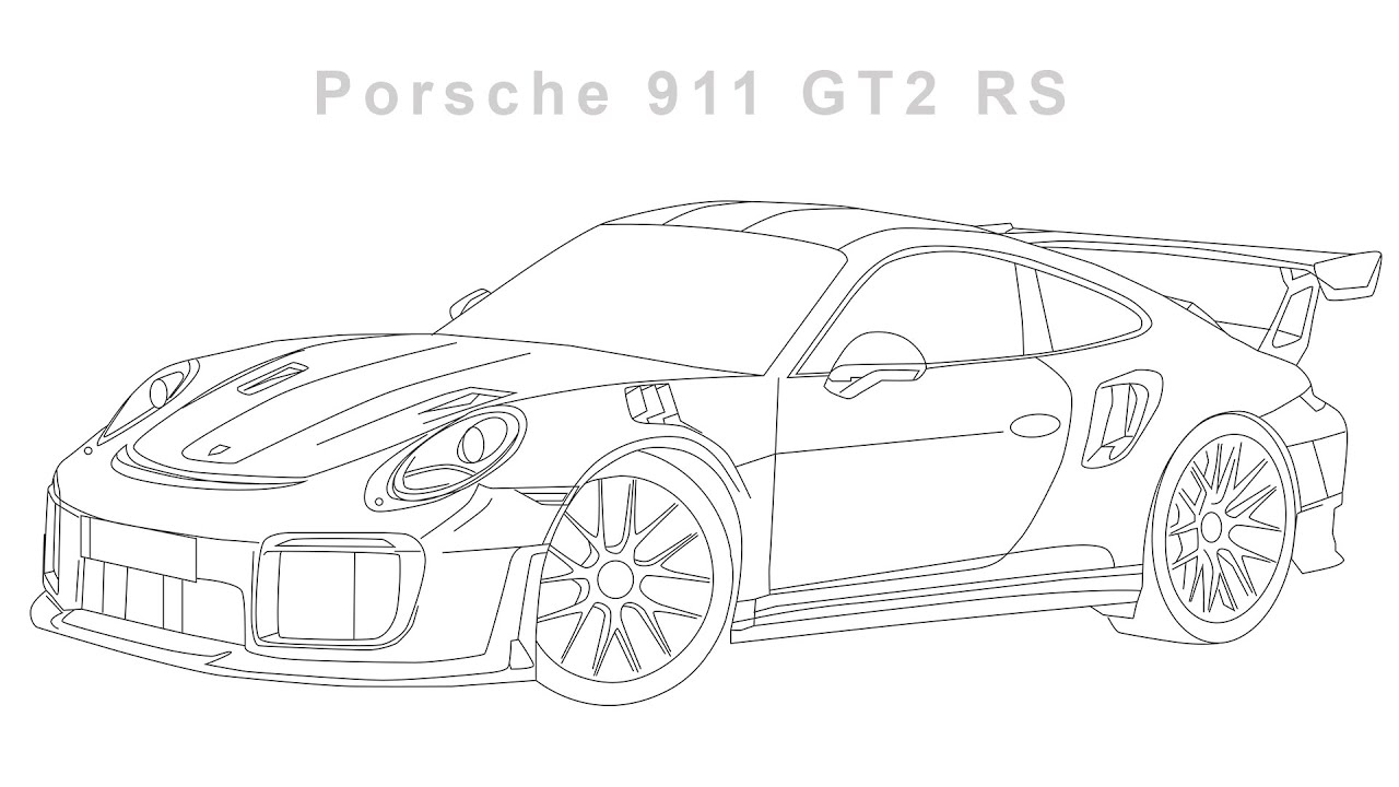 Porsche Drawing Pictures