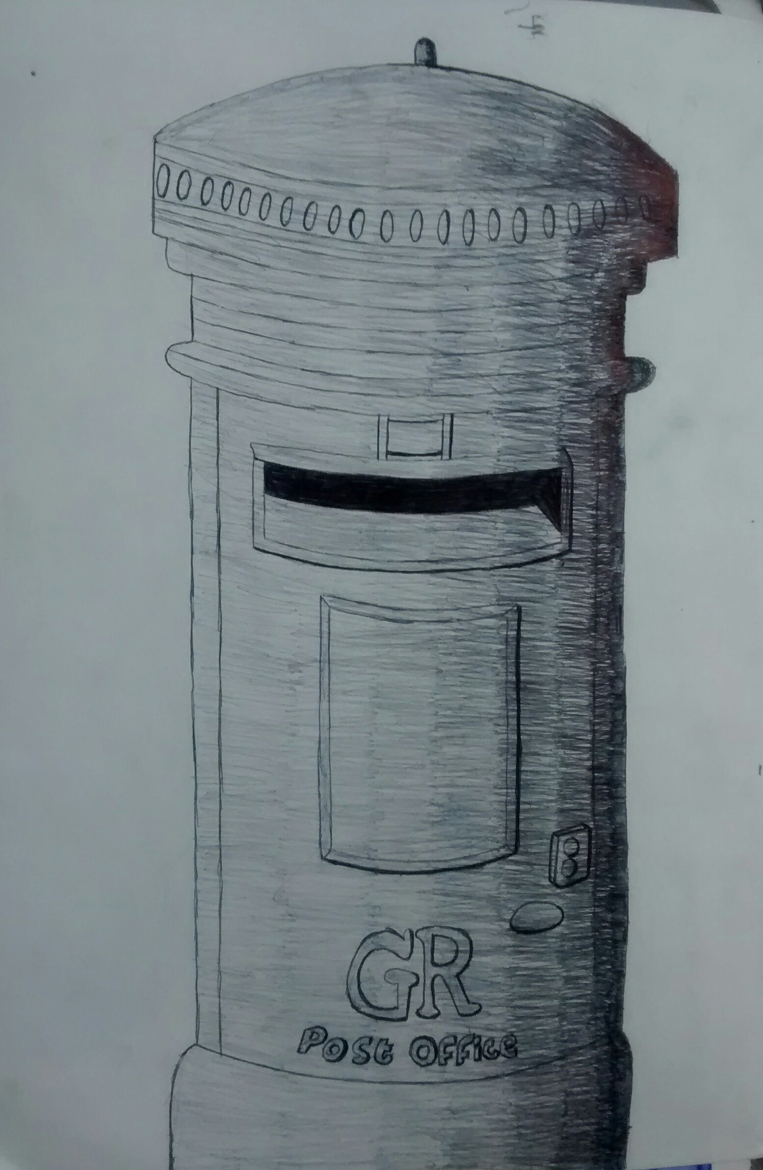 Postbox Drawing Realistic