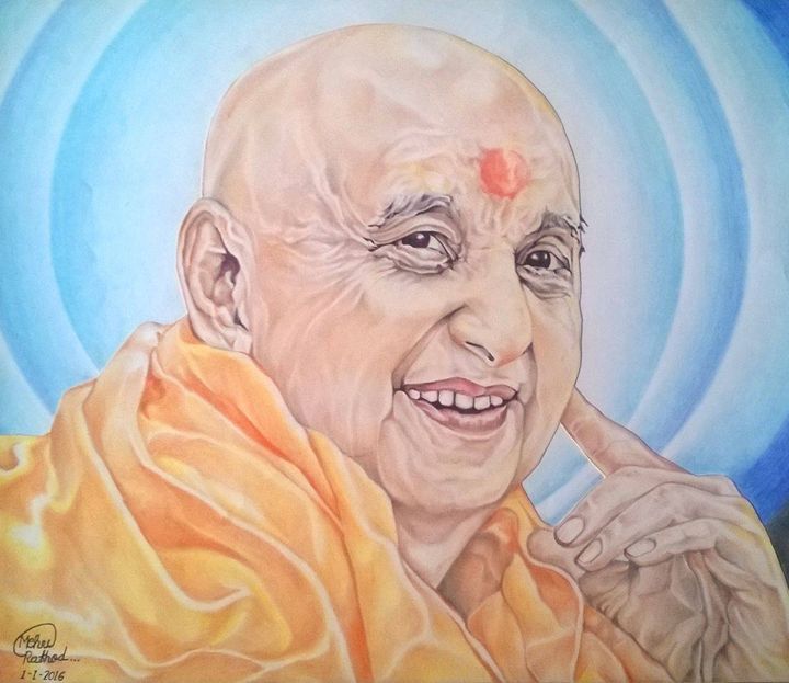 Pramukh Swami Maharaj Drawing Amazing