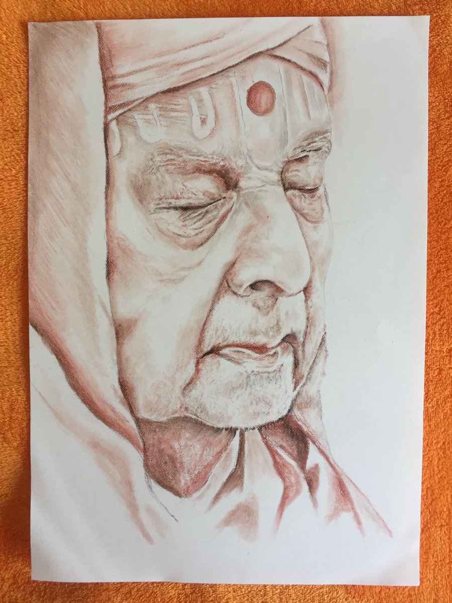 Pramukh Swami Maharaj Drawing Art