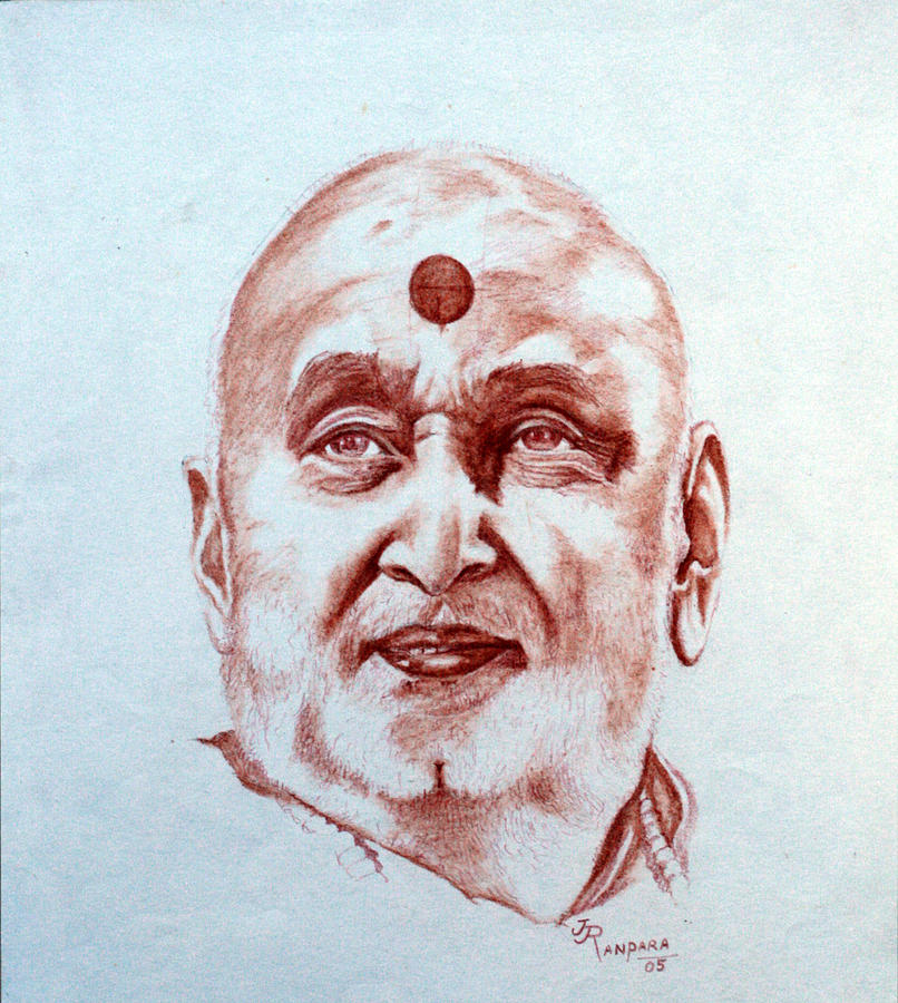 Pramukh Swami Maharaj Drawing Pics