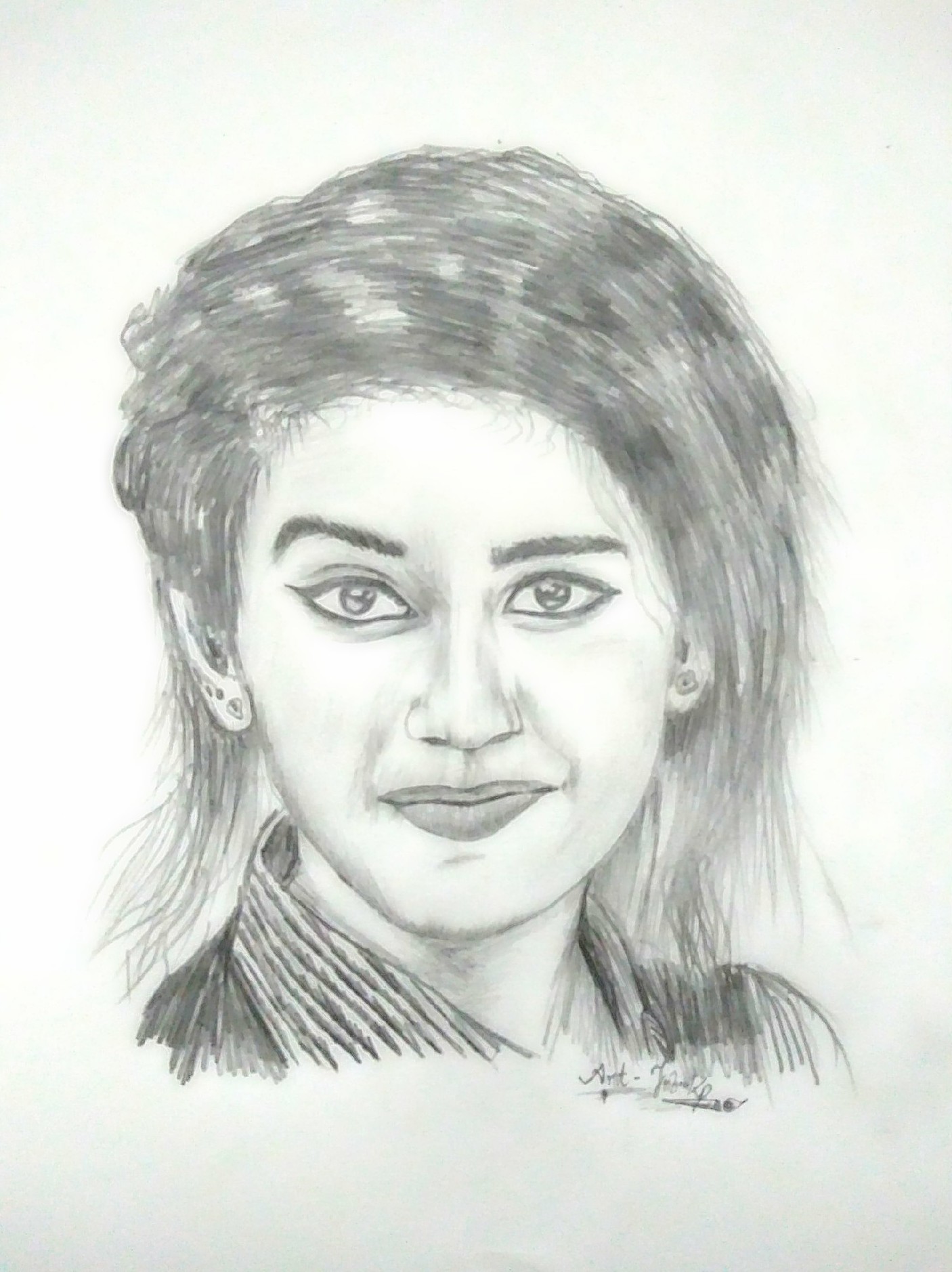 Priya Prakash Varrier Drawing Pic