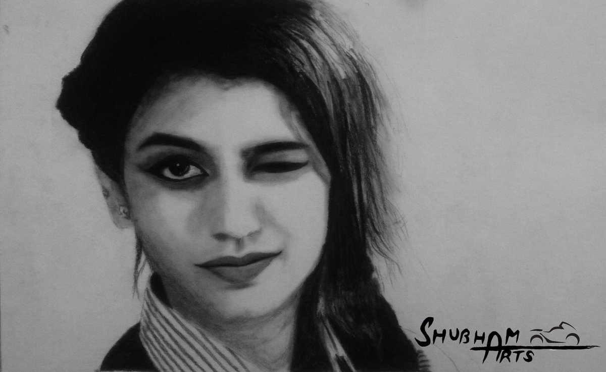 Priya Prakash Varrier Drawing Pics