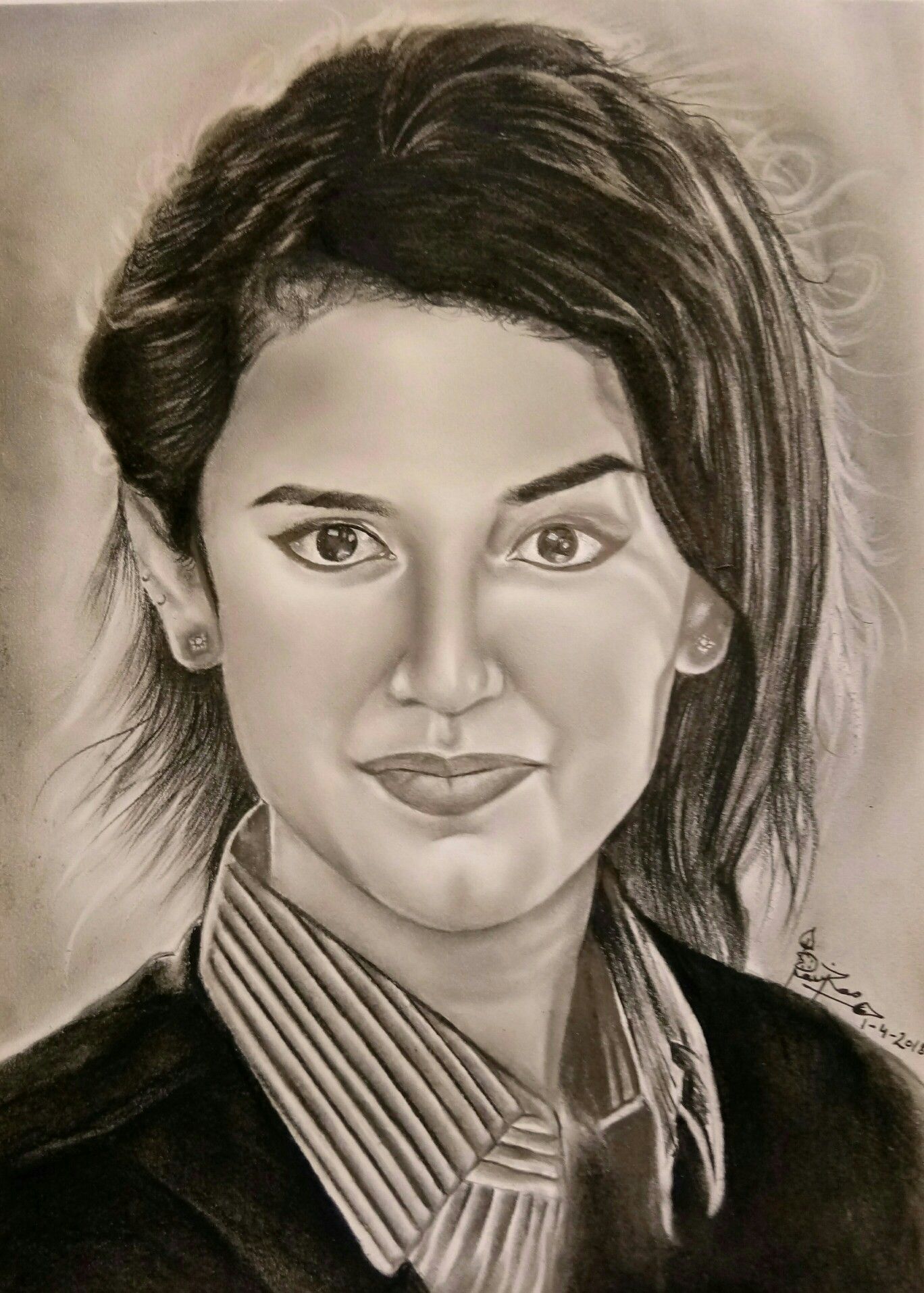 Priya Prakash Varrier Drawing Realistic