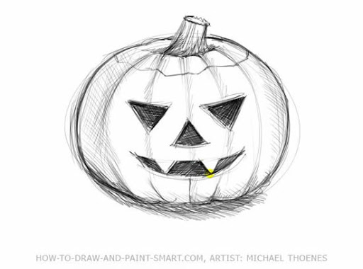 Pumpkin Drawing Beautiful Art