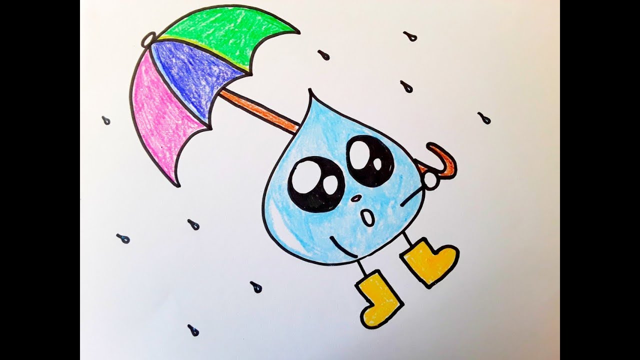 Raindrop Drawing Photo