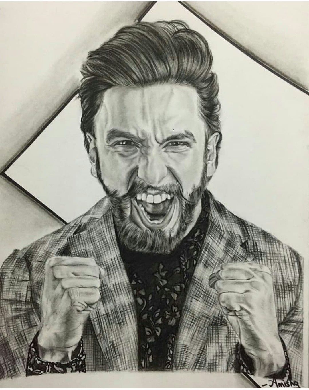 Ranveer Singh Sketch  Ranveer singh Singh Sketches