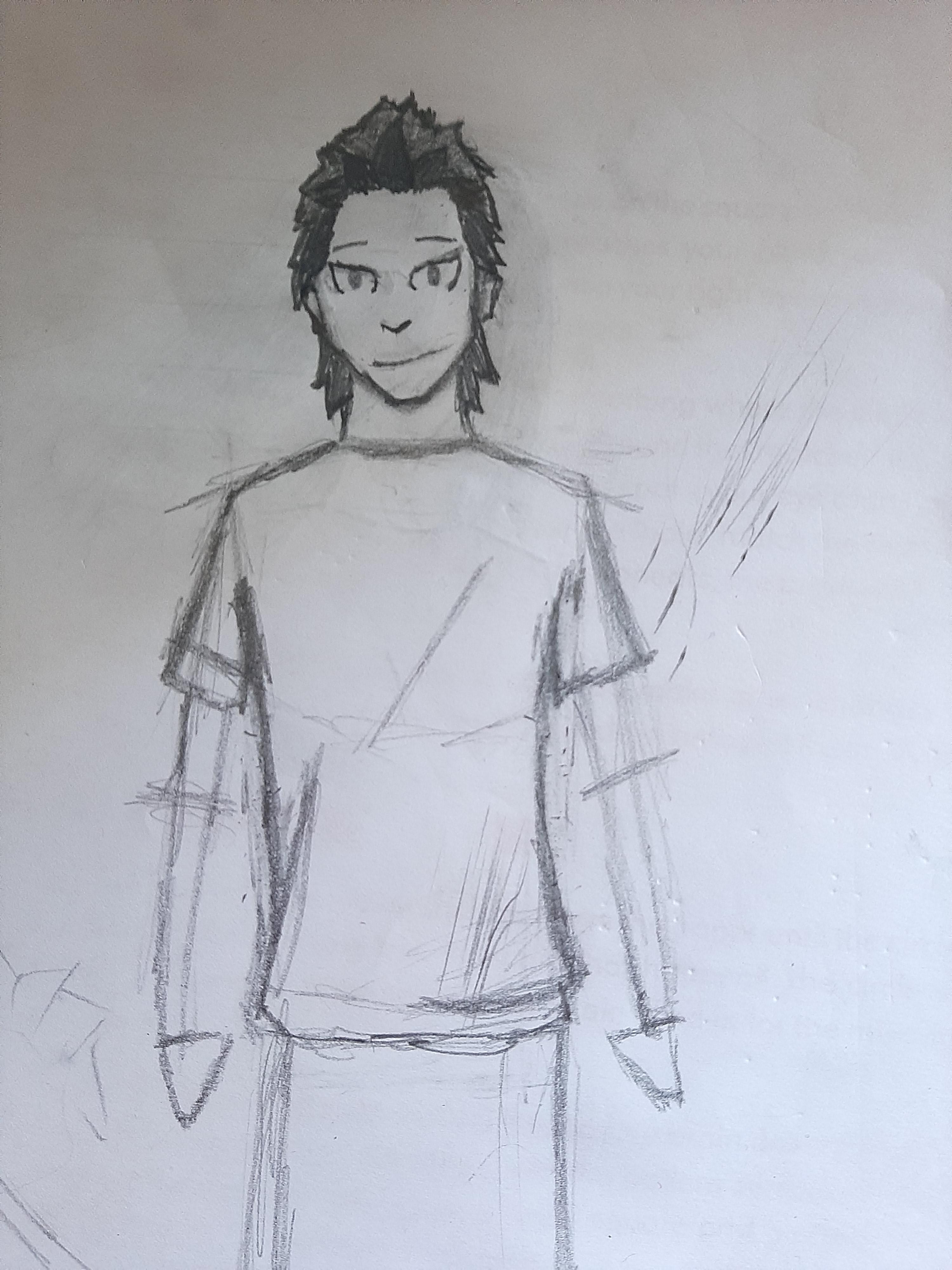 Re Zero Drawing Sketch