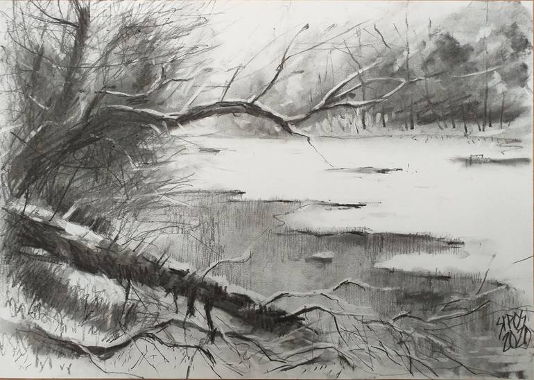 River Drawing High-Quality